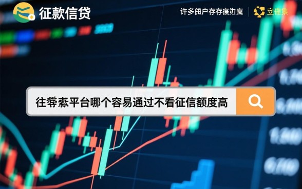 借款平台哪个容易通过不看征信额度高