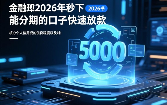 2026年秒下5000能分期的口子有哪些