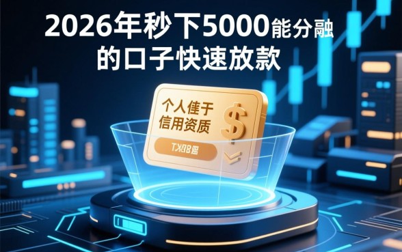 2026年秒下5000能分期的口子有哪些