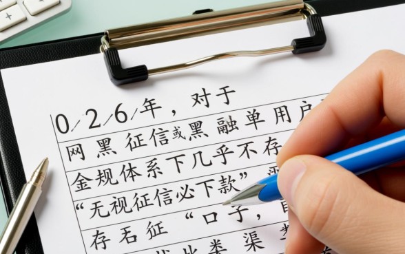 2026网黑征信黑有没有下款的口子