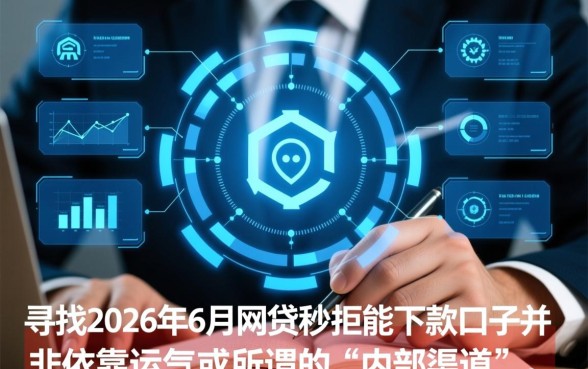 2026年6月网贷秒拒能下款的口子
