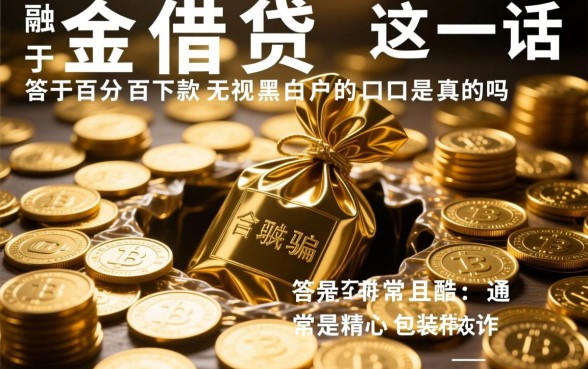 百分百下款无视黑白户的口子是真的吗