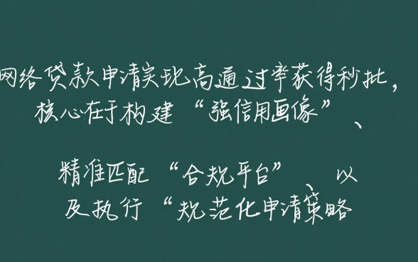 网络贷款怎么申请容易通过