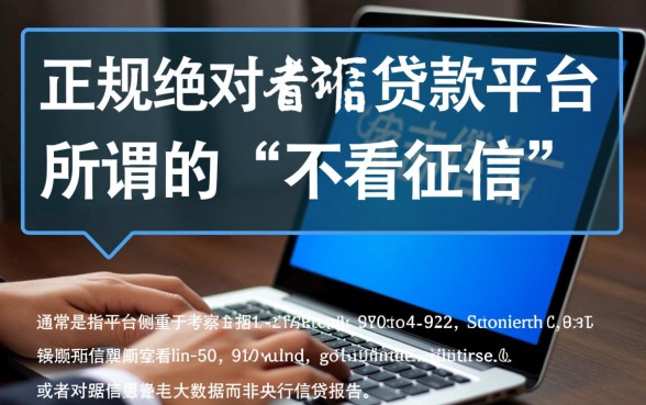 哪些贷款平台不看征信就能快速放款