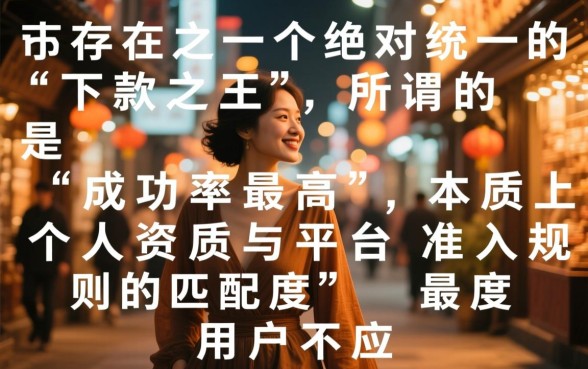 市面上哪个小贷口子下款成功率最高