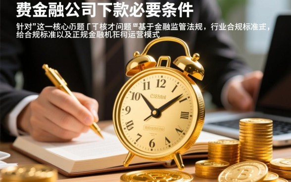 下款费是金融公司下款的必要条件吗