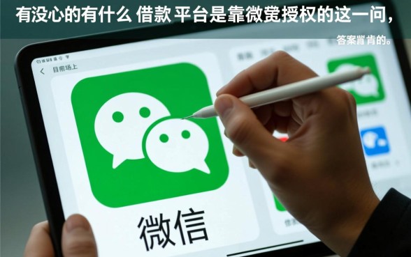 有没有什么借款平台是靠微信授权的