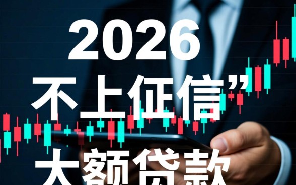 2026年不上征信的大额贷款平台有哪些