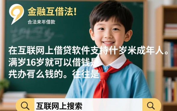 有什么软件是满16岁就可以借钱的