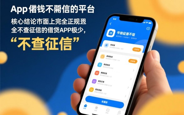 哪些app可以借钱不用征信的平台