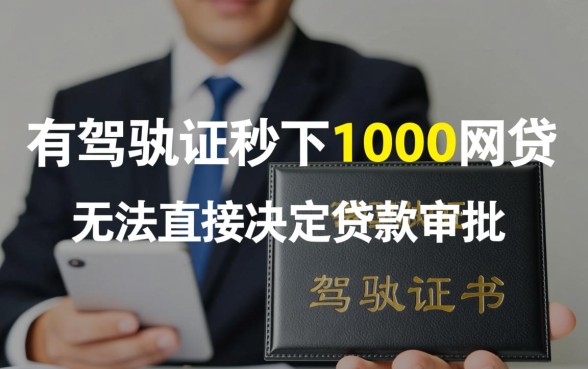有驾驶证秒下1000网贷是真的吗