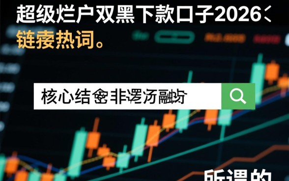 超级烂户双黑下款口子2026链接