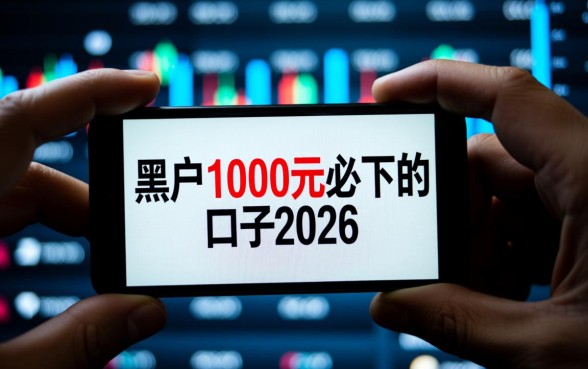 黑户1000元必下的口子2026是真的吗