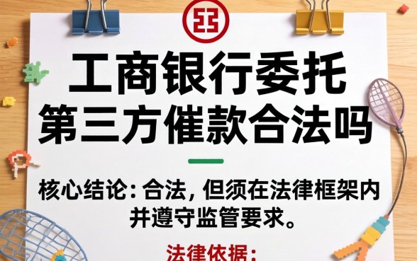 工商银行委托第三方催款合法吗 工商银行委托第三方催款合法吗