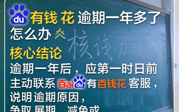 百度有钱花逾期一年多了怎么办 百度有钱花逾期一年多了怎么办