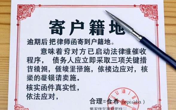 逾期后对方把律师函寄到户籍地 逾期后对方把律师函寄到户籍地