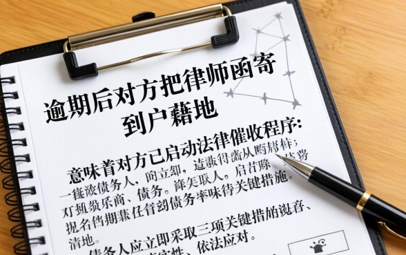 逾期后对方把律师函寄到户籍地 逾期后对方把律师函寄到户籍地