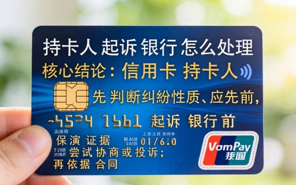 信用卡持卡人起诉银行怎么处理 信用卡持卡人起诉银行怎么处理