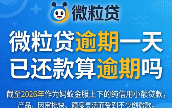 微粒贷逾期一天已还款算逾期吗