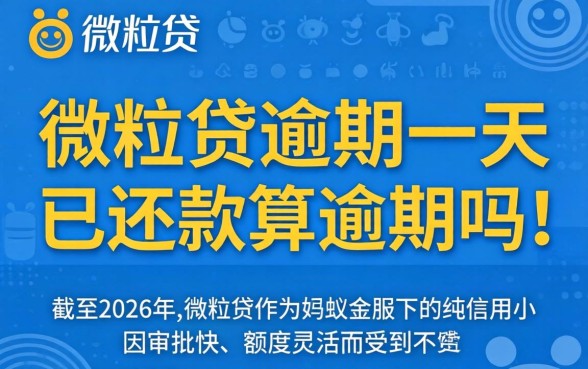 微粒贷逾期一天已还款算逾期吗