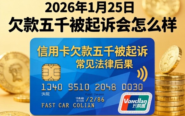 信用卡欠款五千被起诉会怎么样