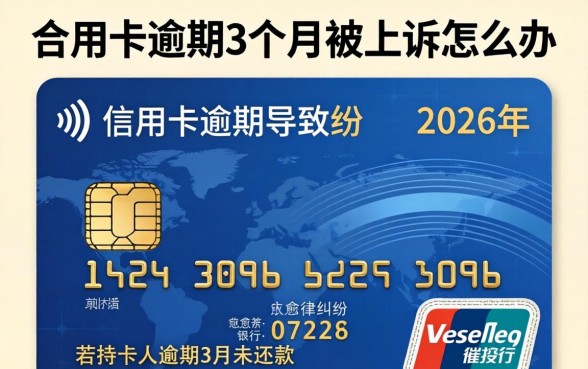 行用卡逾期3个月被上诉怎么办