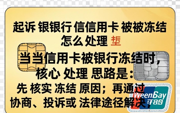 起诉银行信用卡被冻结怎么处理 起诉银行信用卡被冻结怎么处理