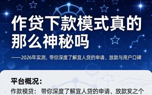 宜人贷下款模式真的那么神秘吗 宜人贷下款模式真的那么神秘吗