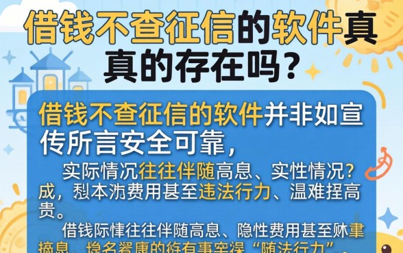 借钱不查征信的软件真的存在吗 借钱不查征信的软件真的存在吗