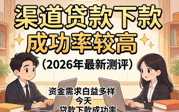 哪个渠道的贷款下款成功率较高 哪个渠道的贷款下款成功率较高