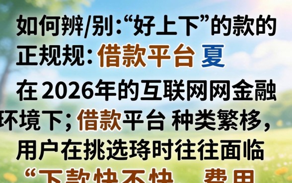 如何辨别好下款的正规借款平台 如何辨别好下款的正规借款平台