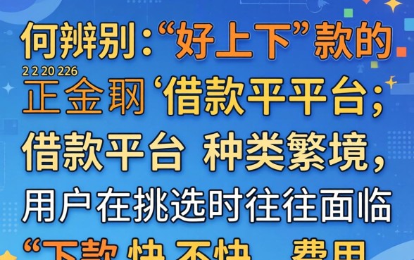 如何辨别好下款的正规借款平台 如何辨别好下款的正规借款平台