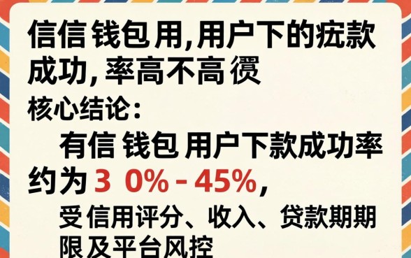 有信钱包用户下款成功率高不高 有信钱包用户下款成功率高不高