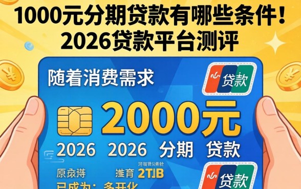 2000元分期贷款有哪些条件