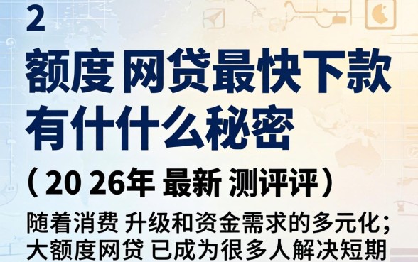 大额度网贷最快下款有什么秘密 大额度网贷最快下款有什么秘密