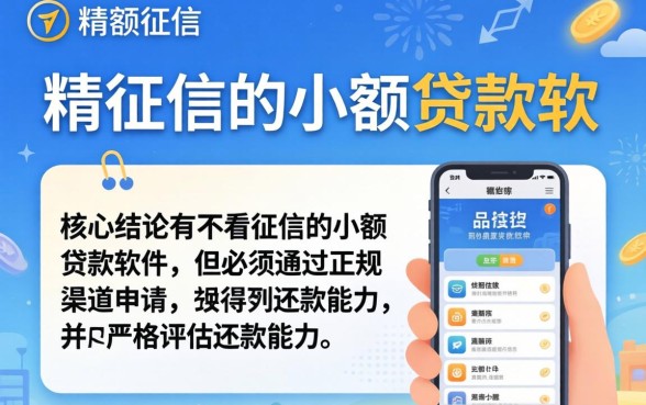 有没有不看征信的小额贷款软件 有没有不看征信的小额贷款软件