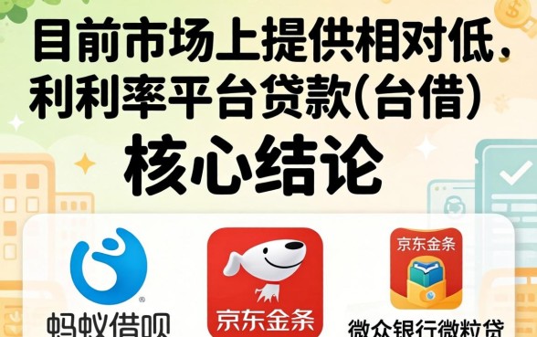 利息低的贷款有哪些平台可以借 利息低的贷款有哪些平台可以借