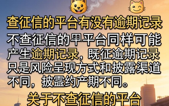 不查征信的平台有没有逾期记录