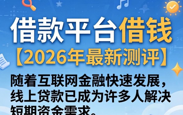 网上都有哪些借款平台可以借钱 网上都有哪些借款平台可以借钱