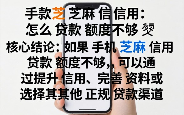 手机芝麻信用怎么贷款额度不够 手机芝麻信用怎么贷款额度不够