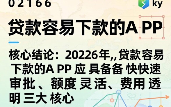 2026贷款容易下款的APP