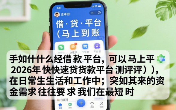 手机什么借款平台可以马上到账 手机什么借款平台可以马上到账