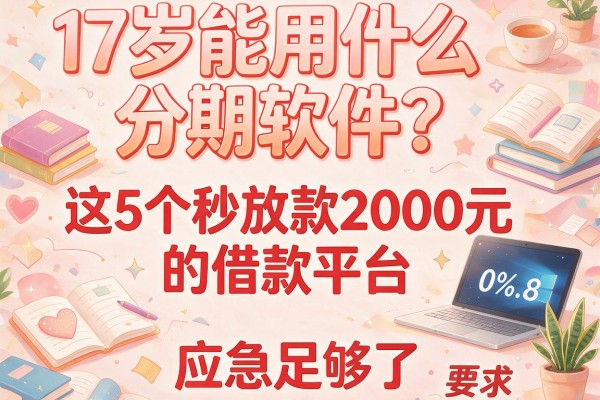 17岁能用什么分期软件？这5个秒放款2000元的借款平台，应急足够了