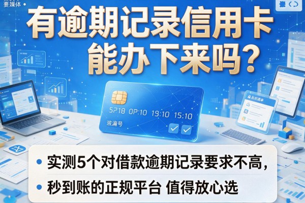 有逾期记录信用卡能办下来吗？实测这5个对借款逾期记录要求不高、秒到账的正规平台值得放心选
