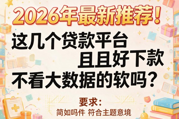 2026年最新推荐！这几个贷款平台好下款且不看大数据的软件你知道吗？