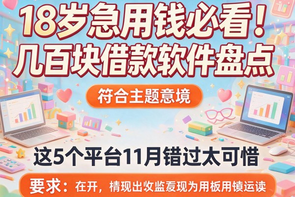 18岁急用钱必看！几百块借款软件盘点，这5个平台11月错过太可惜