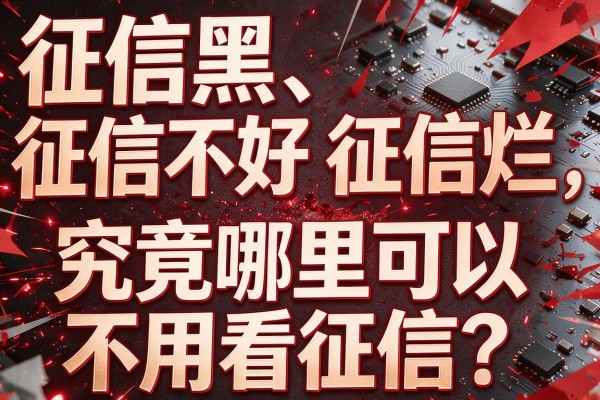征信黑、征信不好、征信烂，究竟哪里可以不用看征信？本文为您揭开真相！