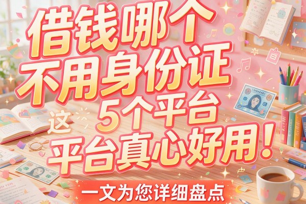 借钱哪个不用身份证这5个平台真心好用！一文为您详细盘点！