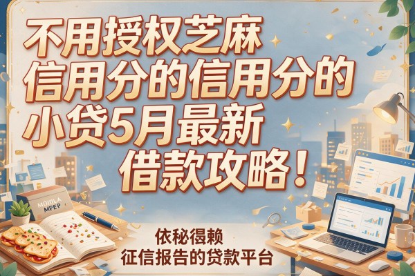 不用授权芝麻信用分的小贷5月最新借款攻略！揭秘依赖征信报告的贷款平台