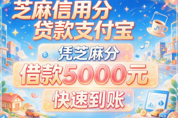 芝麻信用分贷款支付宝，盘点五个凭芝麻分借款5000元快速到账的APP